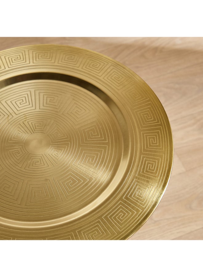 Home Box Isaba Marlina Decorative Tray Table - Gold - Image 4